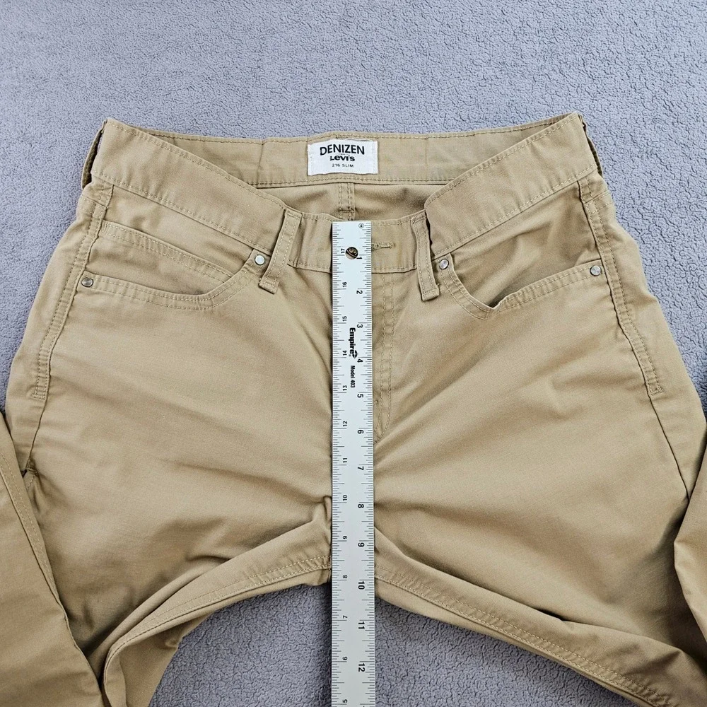 Denizen from Levi's Khaki Pants Mens 30x32 Beige 216 Slim Fit‎ Boho Straight Leg